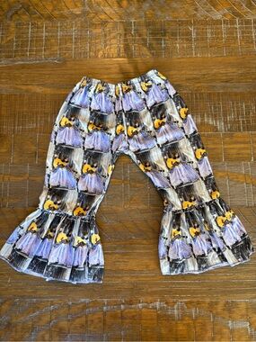 Girl’s “Loretta Lynn Guitar” Flared Leggins, Size 12-18 months
